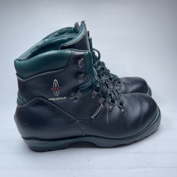 Alpina NNN BC Cross Country Ski Boots Black & green Size 38 EU - Picture 2 of 16